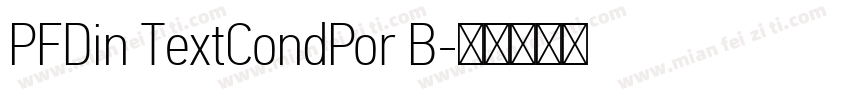 PFDin TextCondPor B字体转换